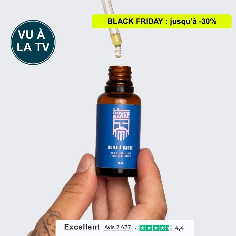 Huile pour barbe - 100% Naturelles et Bio