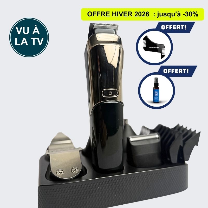 Tondeuse à Barbe Finition Pro + 2 Offerts