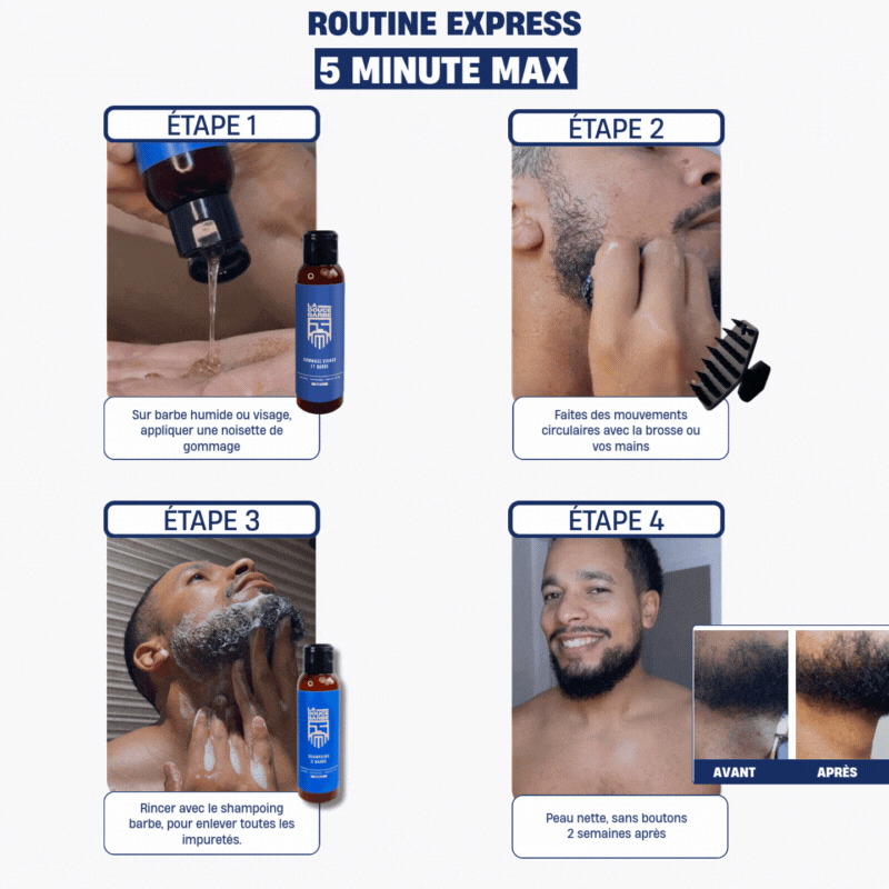 Gommage visage et barbe