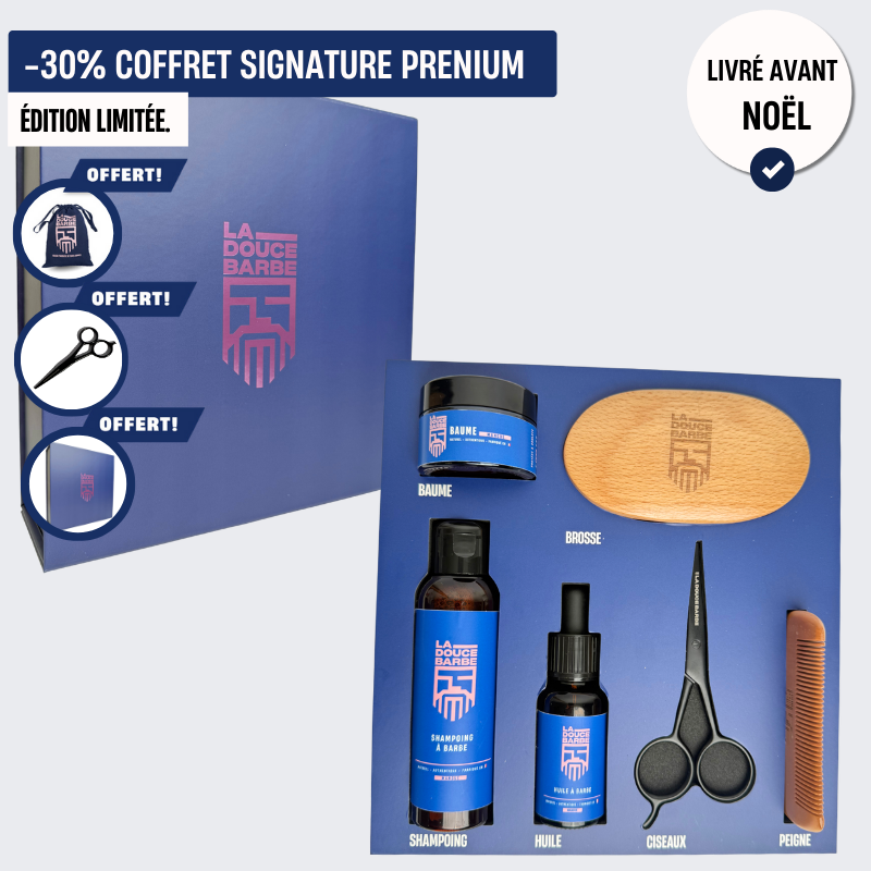 Coffret Barbe "Signature Premium" Entretien au quotidien + 3 Offerts