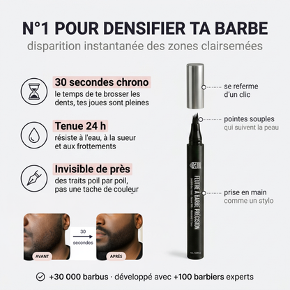Feutre à barbe - pour combler les trous
